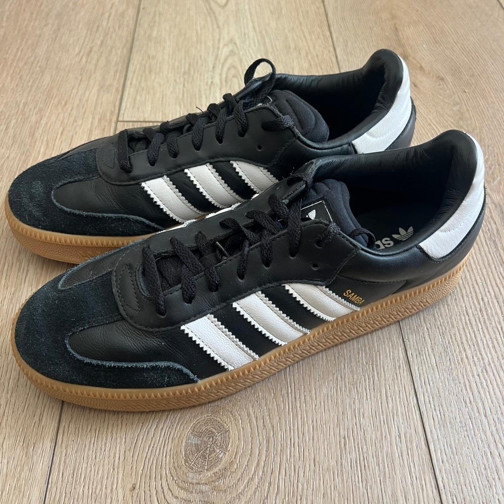 Adidas Samba OG Black White Gum  Sneaker Low Top Leather SuedeMens Size 12
